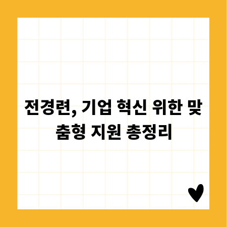 전경련, 기업 혁신 위한 맞춤형 지원 총정리