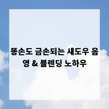 똥손도 금손되는 섀도우 음영 & 블렌딩 노하우