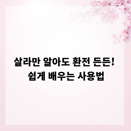 살라만 알아도 환전 든든! 쉽게 배우는 사용법