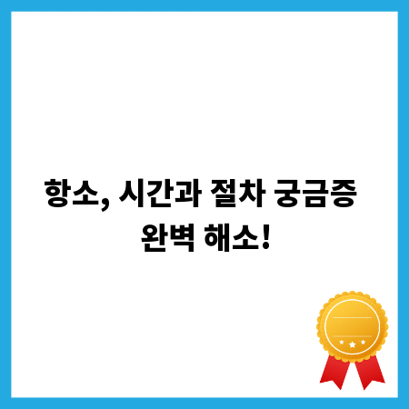 항소, 시간과 절차 궁금증 완벽 해소!
